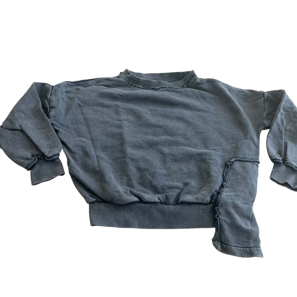 Farren + Me Washed Edge Sweatshirt | Washed Black Streetwear Whimsygoth size 7